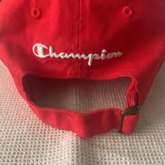 Champion red adjustable cotton baseball cap - Picture 2 of 4